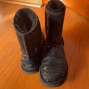 Black Sequin Uggs - barely worn